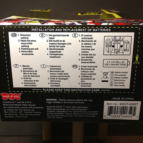 NEW CYBOTRONIX MARS MOTORIZED ATTACK ROBO SQUAD ACTION - Picture 6 of 6